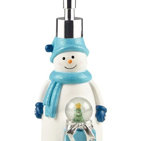 DÉCOR STUDIO Snowman Snowglobe Lotion Pump - Picture 1 of 1